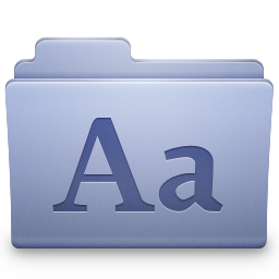 Fonts 5 Icon 256x256 png